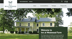 Desktop Screenshot of innatwestwoodfarm.com