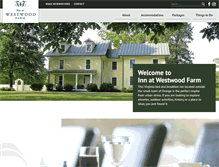 Tablet Screenshot of innatwestwoodfarm.com